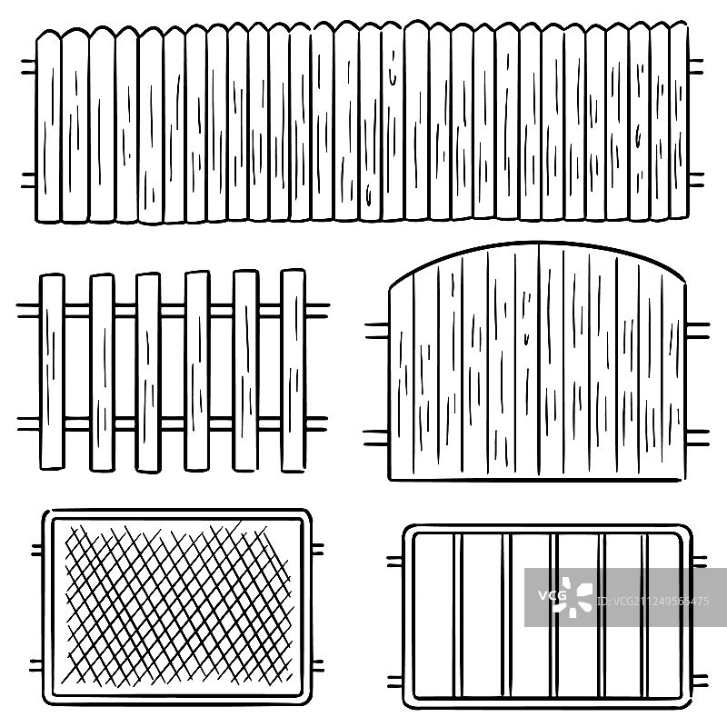 栅栏合集图片素材