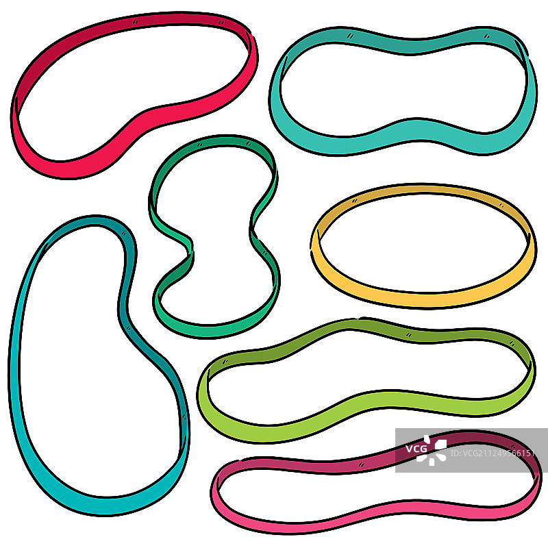 一组橡皮筋图片素材