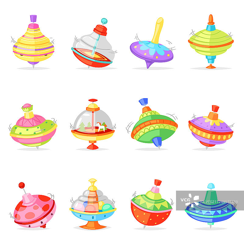 儿童玩具旋转陀螺图片素材