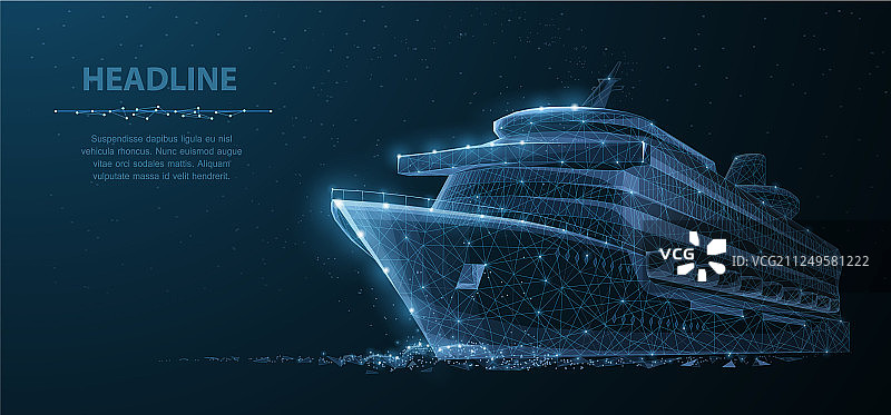 抽象豪华游轮图片素材