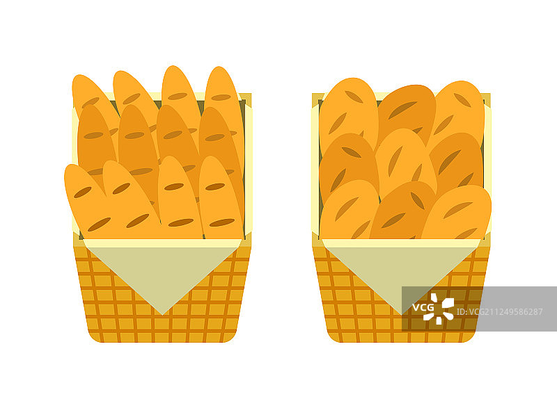 面包店摊位上的食品：小圆面包和面包图片素材