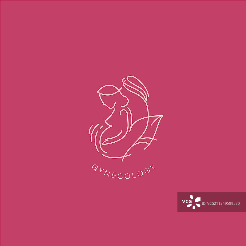 妇产科图标和标志图片素材