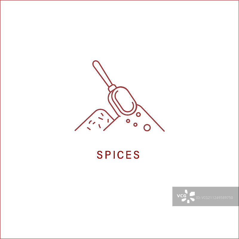 香料草药图标和标志图片素材