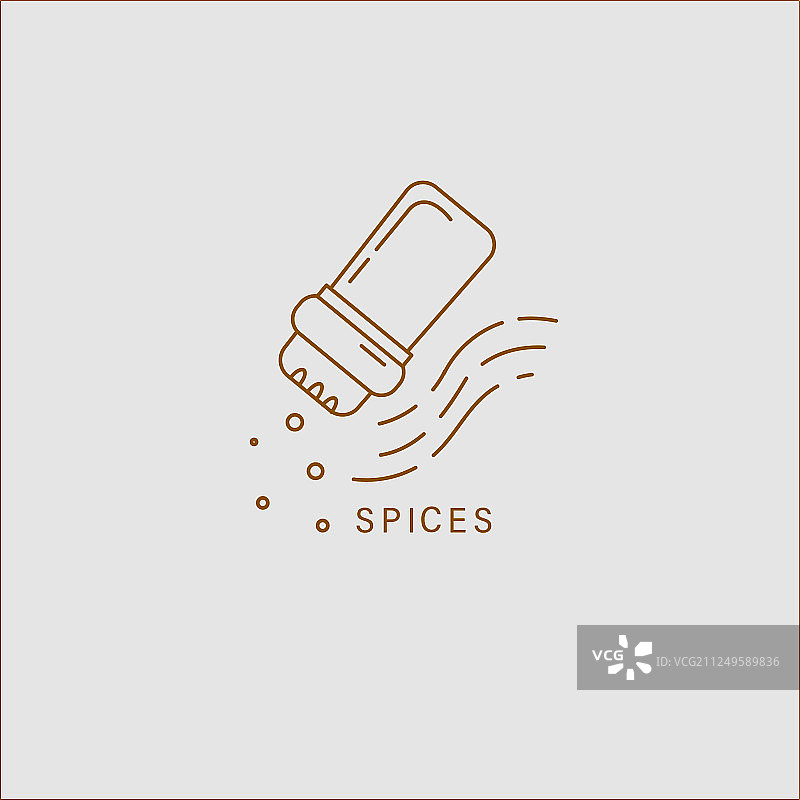 香料草药图标和标志图片素材