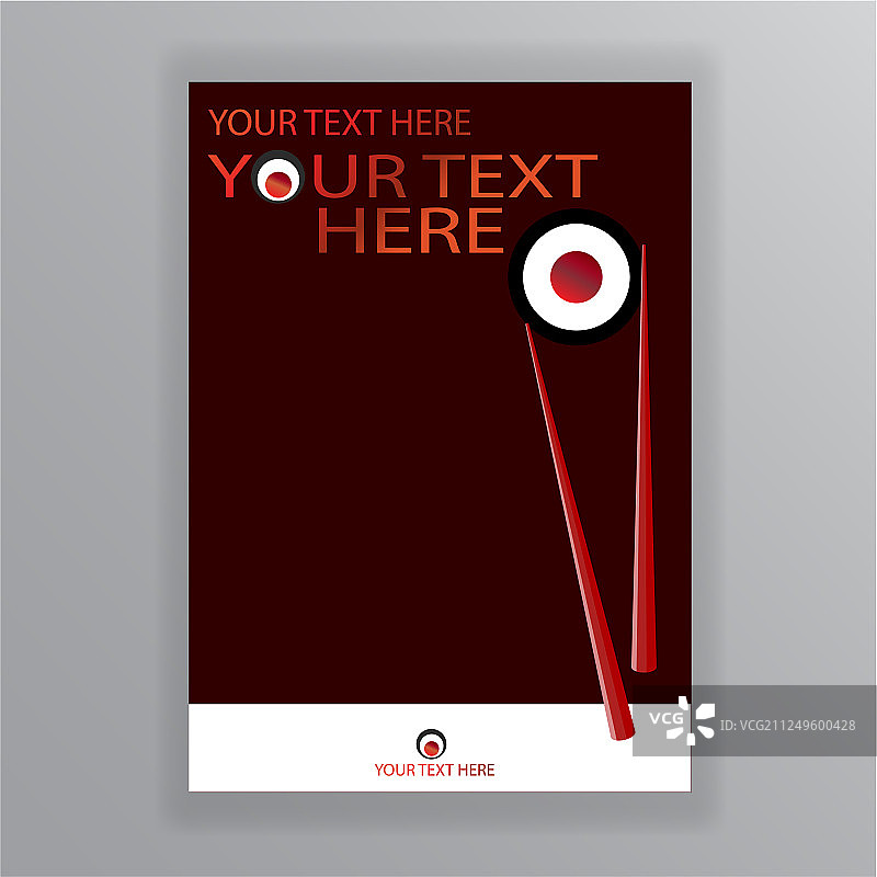 网络和印刷寿司菜单模板图片素材