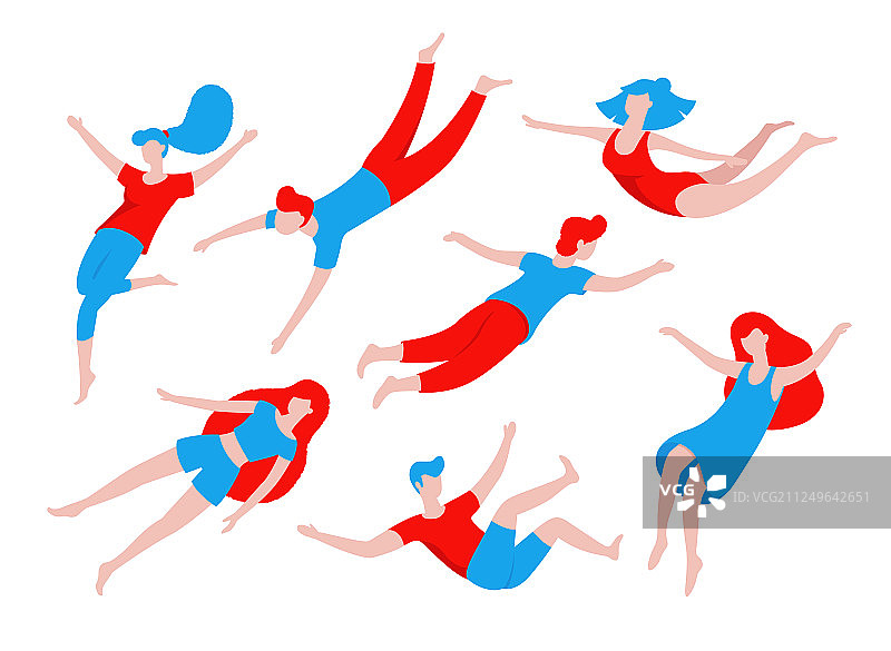 飞行人物梦想概念合集图片素材