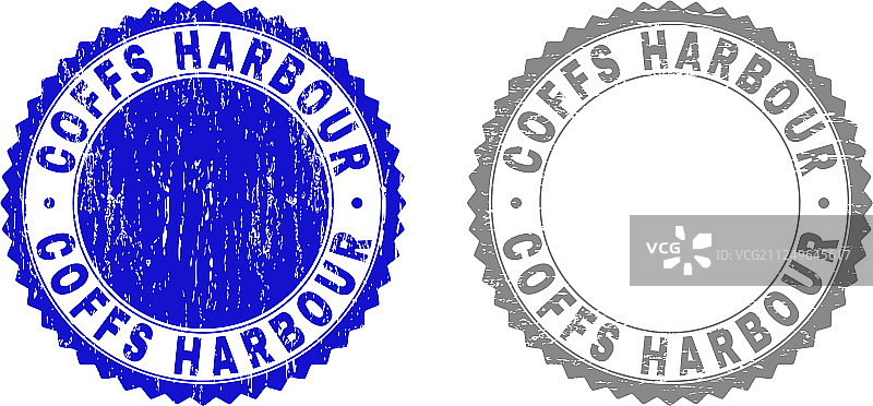 科夫斯港纹理复古风印章图片素材