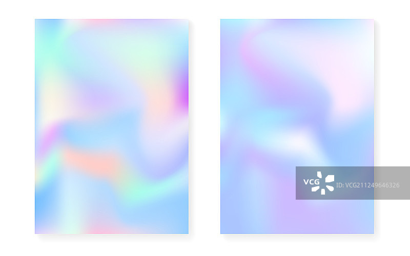 全息渐变背景与彩虹效果图片素材