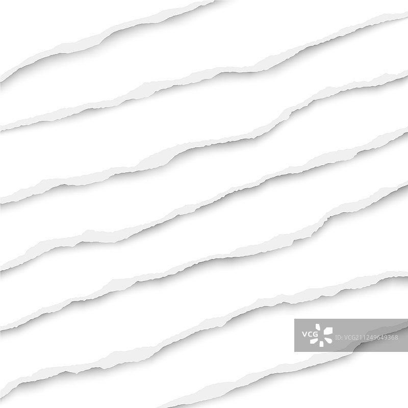 撕裂的白色纸条图片素材