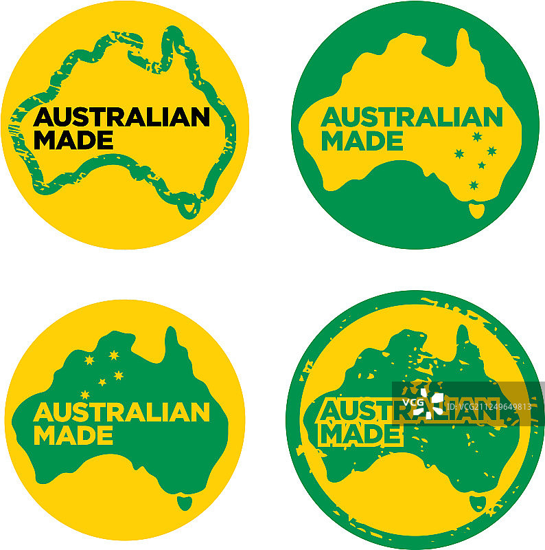 澳大利亚制造标识图片素材