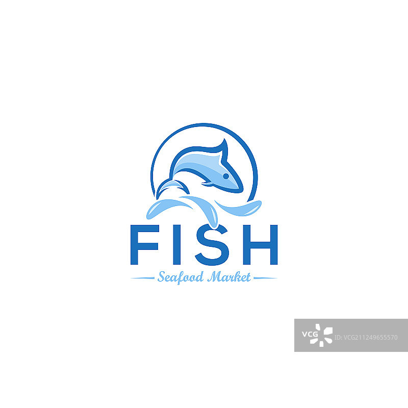 鱼Logo模板图片素材