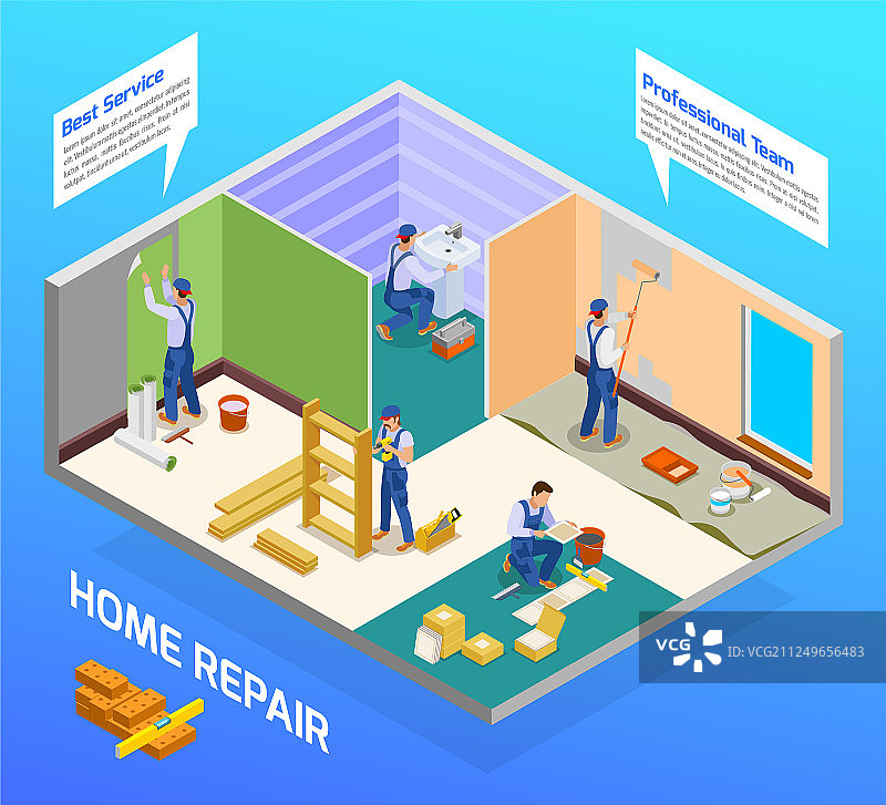 工匠修理工2.5D作品图片素材