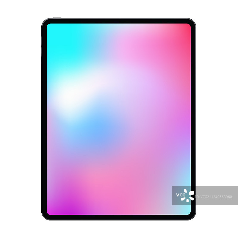新款逼真无边框优质平板电脑图片素材