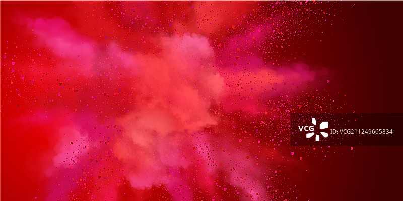 红色粉末爆炸图片素材