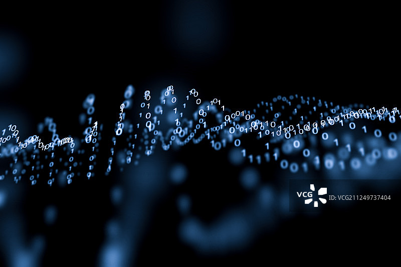 科技波浪形背景图片素材