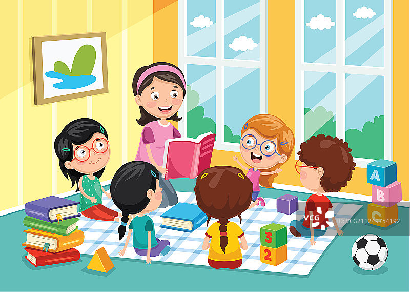 学龄前儿童图片素材