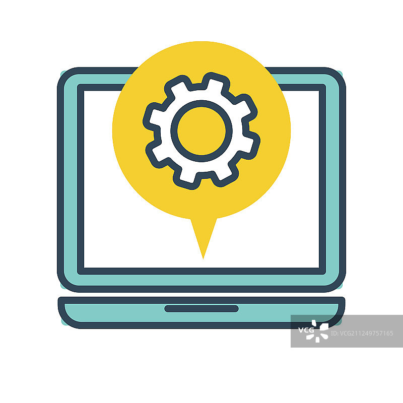 带有设置信息的电脑屏幕图片素材