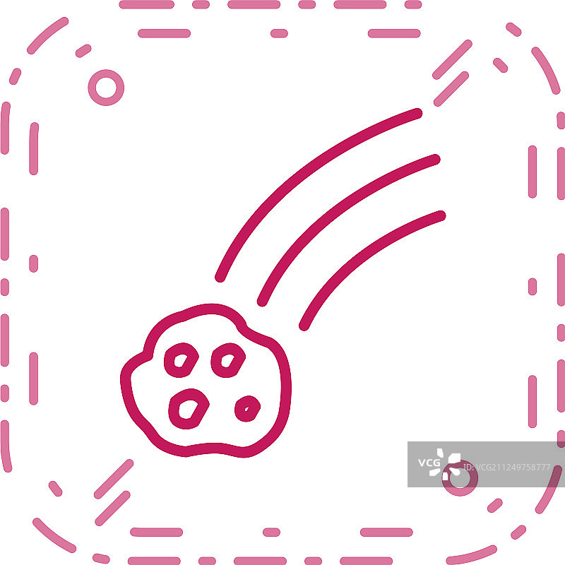 坠落的陨石图标图片素材