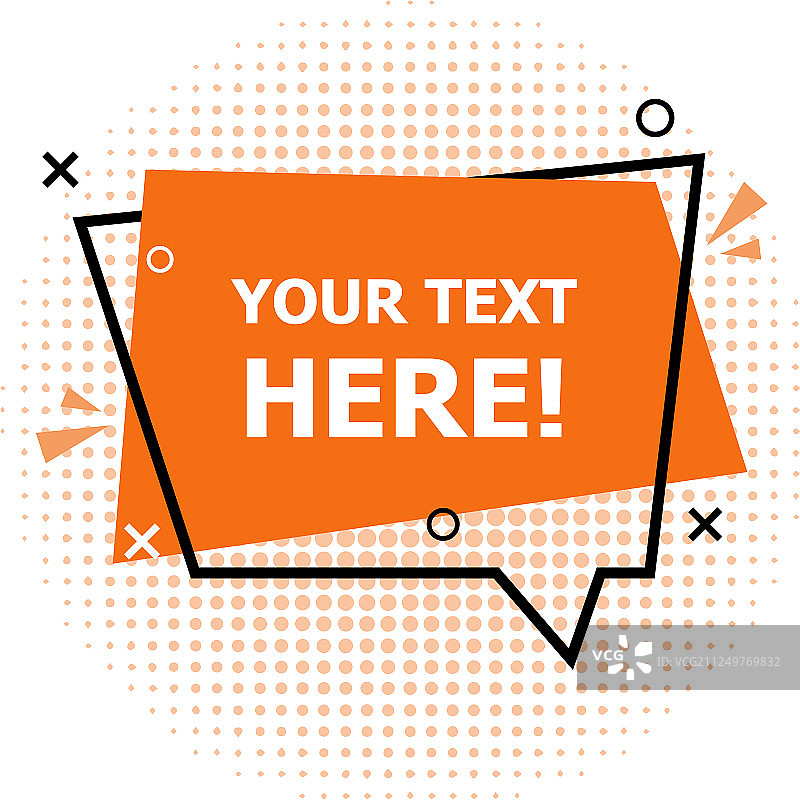 白色背景对话气泡banner设计图片素材