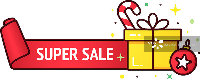 圣诞节促销banner图片素材