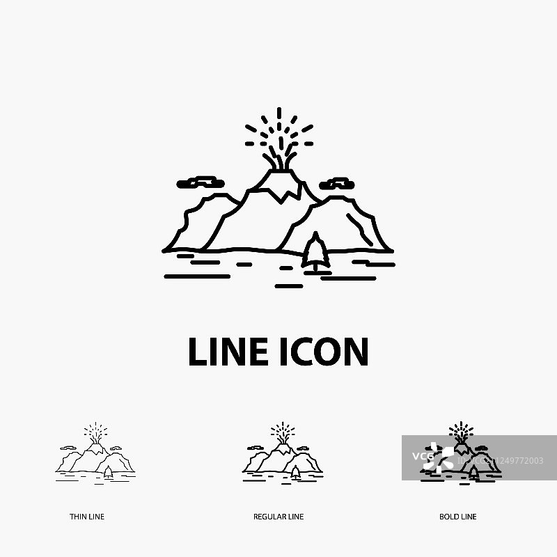 山丘景观图标图片素材