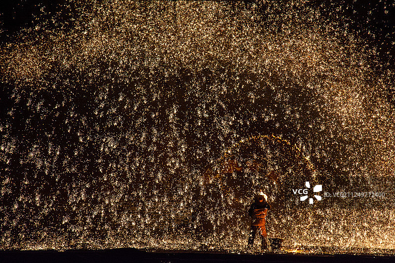 打铁花图片素材