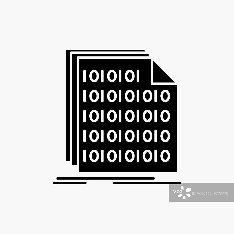 二进制代码数据文档字形图标图片素材