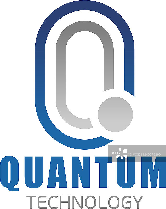 量子科技Q字母图标图片素材