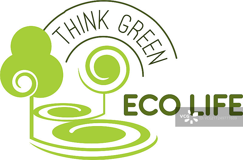 绿色环保树木图标图片素材