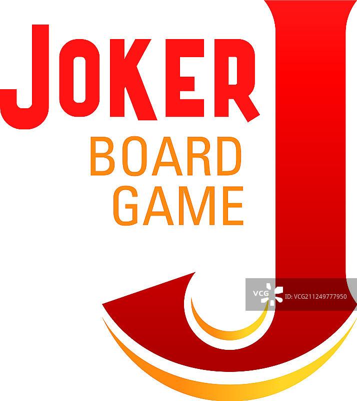 小丑棋盘游戏J字母图标图片素材
