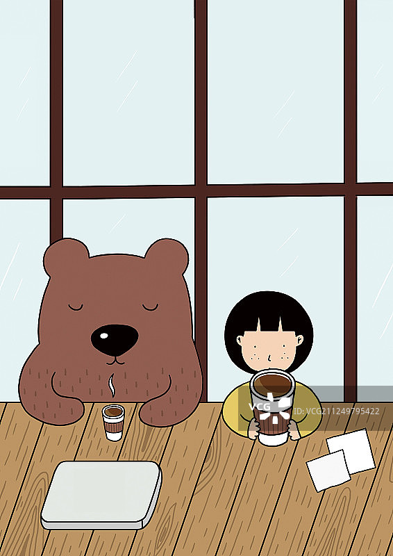 喝咖啡图片素材