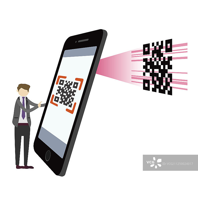 商业人物正在进行行动支付图片素材