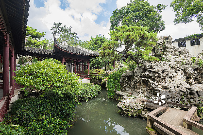 苏州环秀山庄古典园林风光图片素材