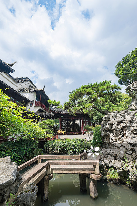 苏州环秀山庄古典园林风光图片素材