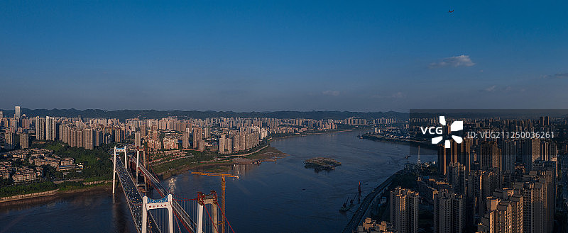 重庆九龙坡南岸全景图片素材