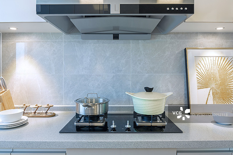 样板房-厨房特写图片素材