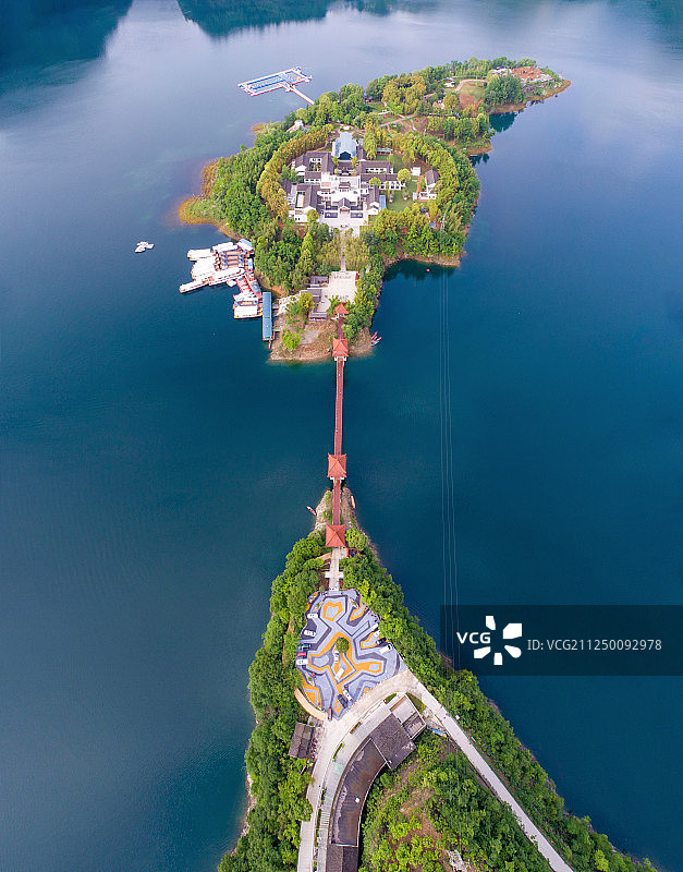 航拍瀛湖图片素材