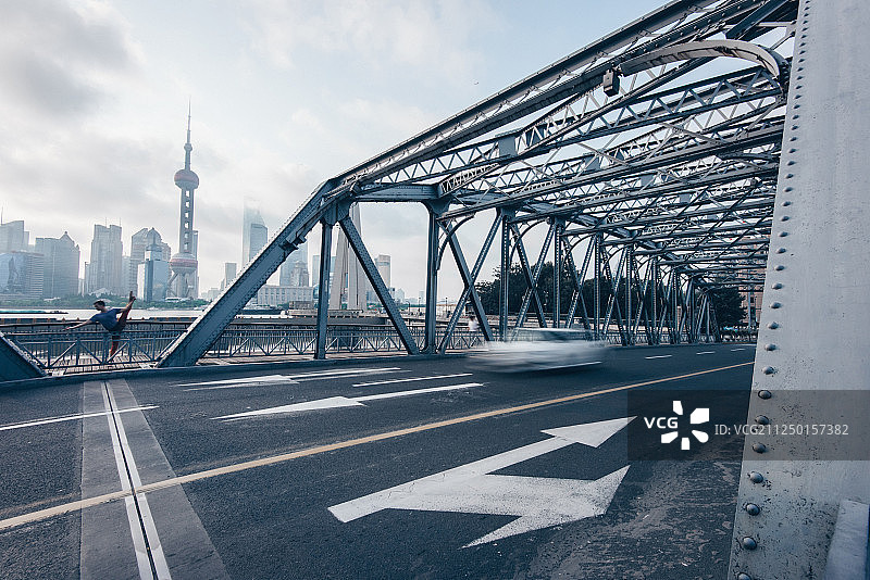 上海外白渡桥陆家嘴图片素材