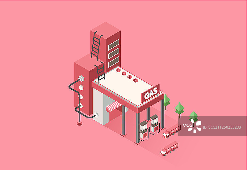 加油站图片素材