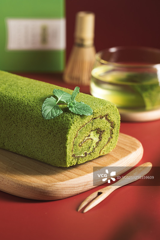 抹茶卷图片素材