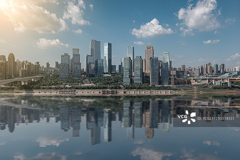 重庆城市天际线图片素材