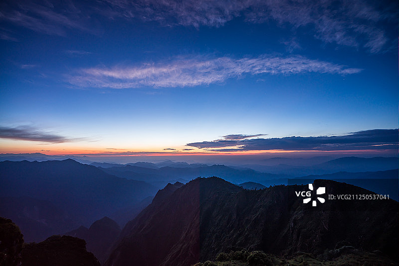 四川牛背山风光图片素材