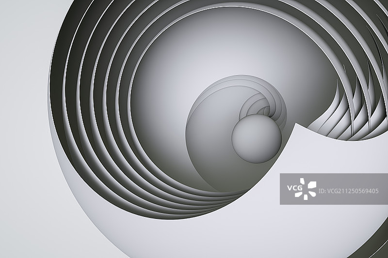 三维渲染，白色曲面背景图片素材