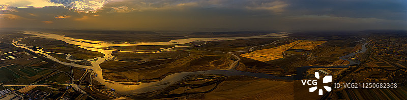 山西运城汾河自然风光图片素材
