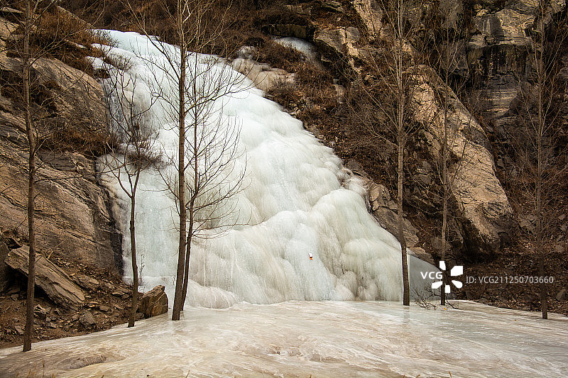 布瀑冻结的水图片素材