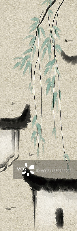 水墨风二十四节气之徽州印象-立春图片素材