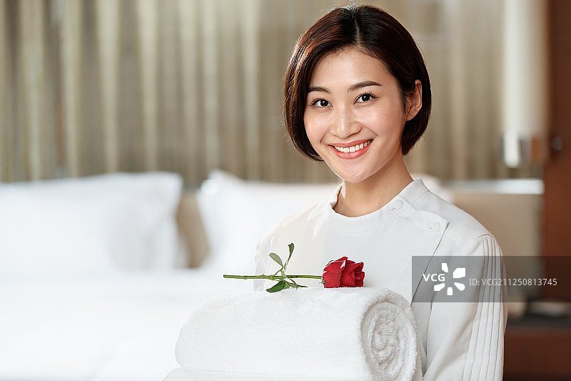 酒店服务员图片素材