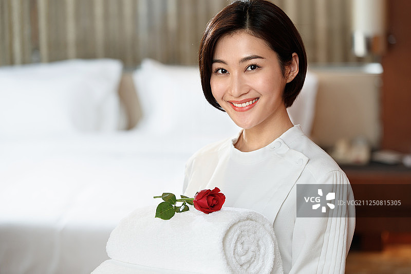 酒店服务员图片素材