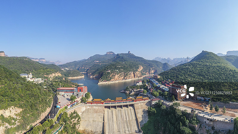 京娘湖全景图片素材