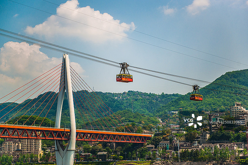 重庆长江索道图片素材